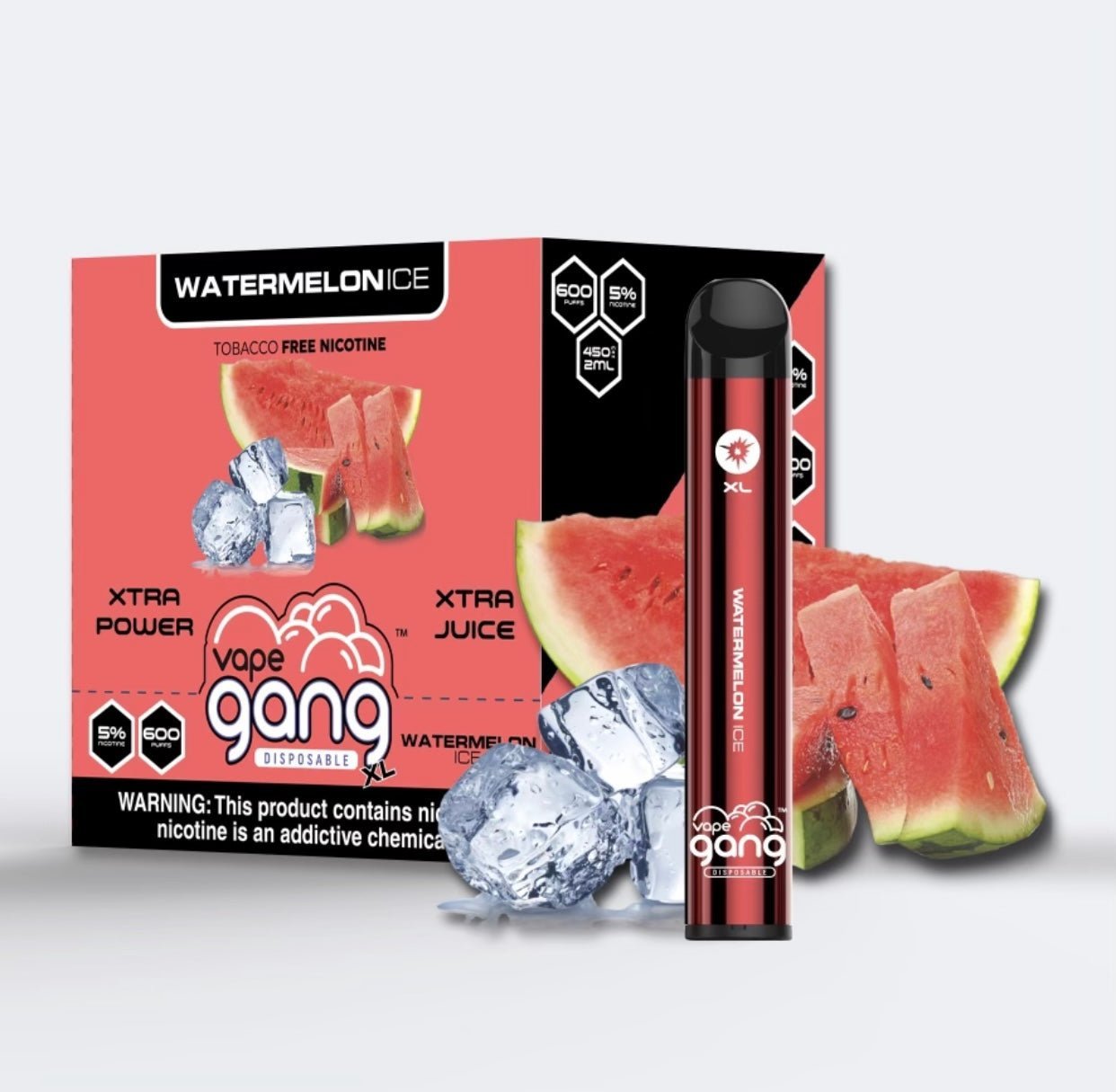 CLEARANCE SALE! - GANG XL DISPOSABLE VAPE - 600 PUFF - EJUICEOVERSTOCK.COM