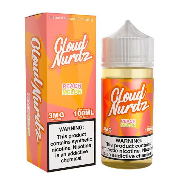 CLOUD NURDZ - PEACH MELON - 100ML - EJUICEOVERSTOCK.COM