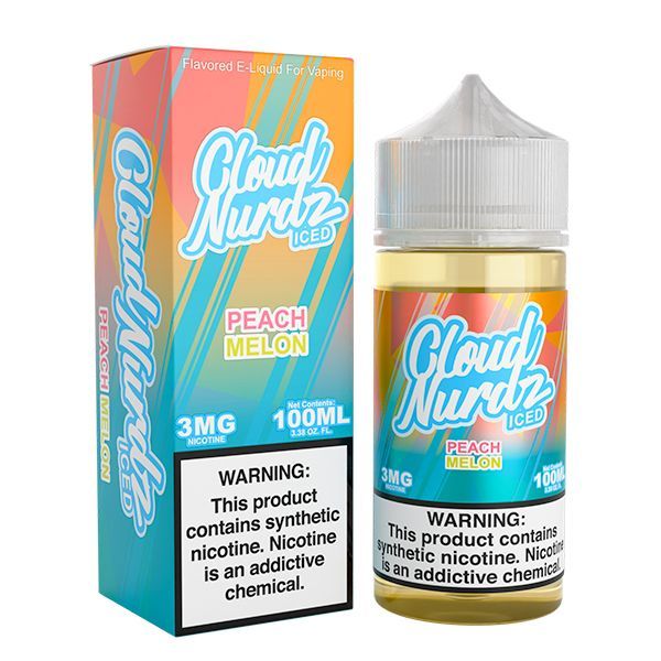 CLOUD NURDZ - PEACH MELON ICED - 100ML - EJUICEOVERSTOCK.COM