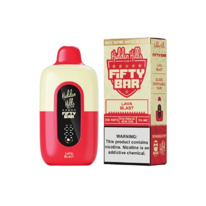 FIFTY BAR X HIDDEN HILLS 20K PUFF DISPOSABLE DEVICE - EJUICEOVERSTOCK.COM