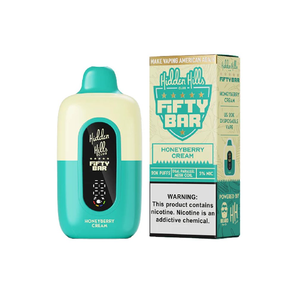 FIFTY BAR X HIDDEN HILLS 20K PUFF DISPOSABLE DEVICE - EJUICEOVERSTOCK.COM