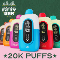 Thumbnail for FIFTY BAR X HIDDEN HILLS 20K PUFF DISPOSABLE DEVICE - EJUICEOVERSTOCK.COM