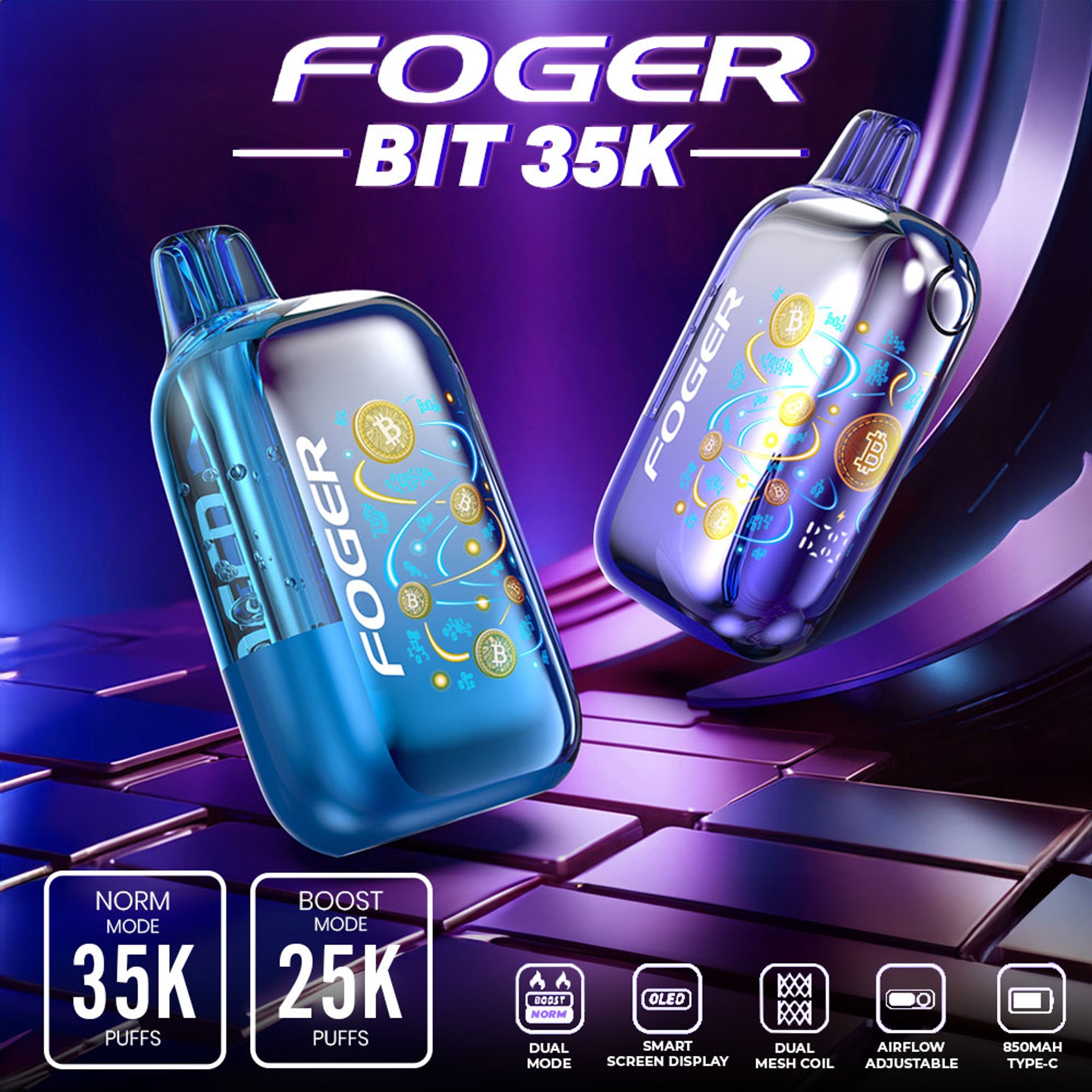 Foger BIT 35K Disposable Vape – 35000 Puffs (Rechargeable) - EJUICEOVERSTOCK.COM