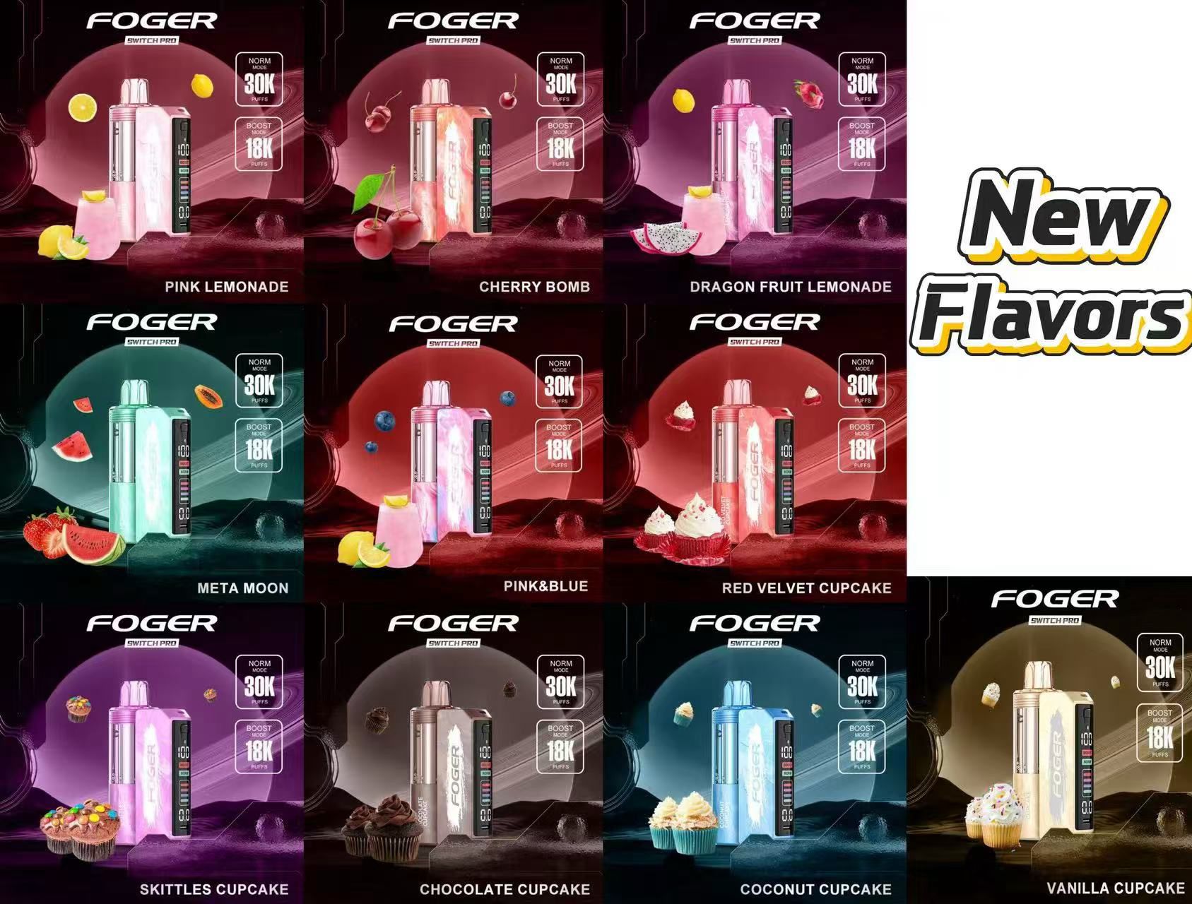FOGER SWITCH PRO 30K DISPOSABLE PODS - EJUICEOVERSTOCK.COM