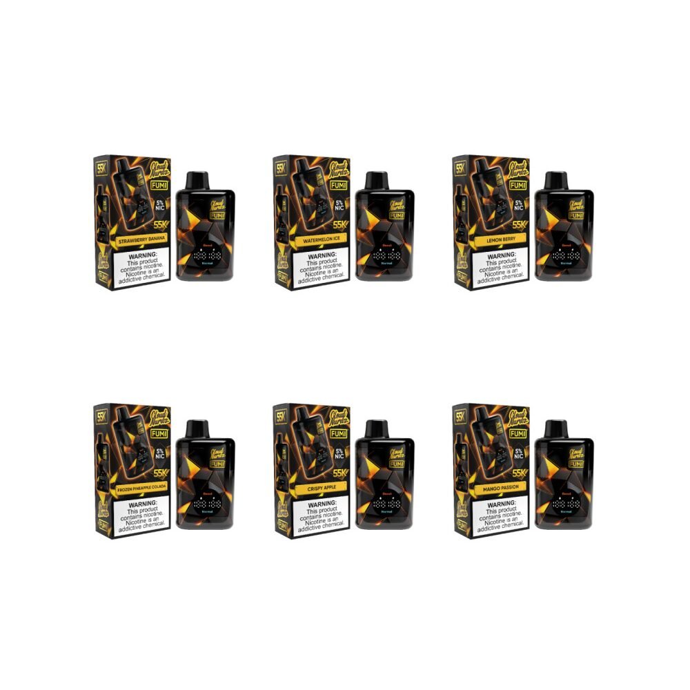 Fumi x Cloud Nurdz Disposable Vape 55,000 Puffs 20 mL, 5% Nicotine EJUICEOVERSTOCK.COM Fumi x Cloud Nurdz Disposable Vape 55,000 Puffs 20 mL, 5% Nicotine EJUICEOVERSTOCK.COM