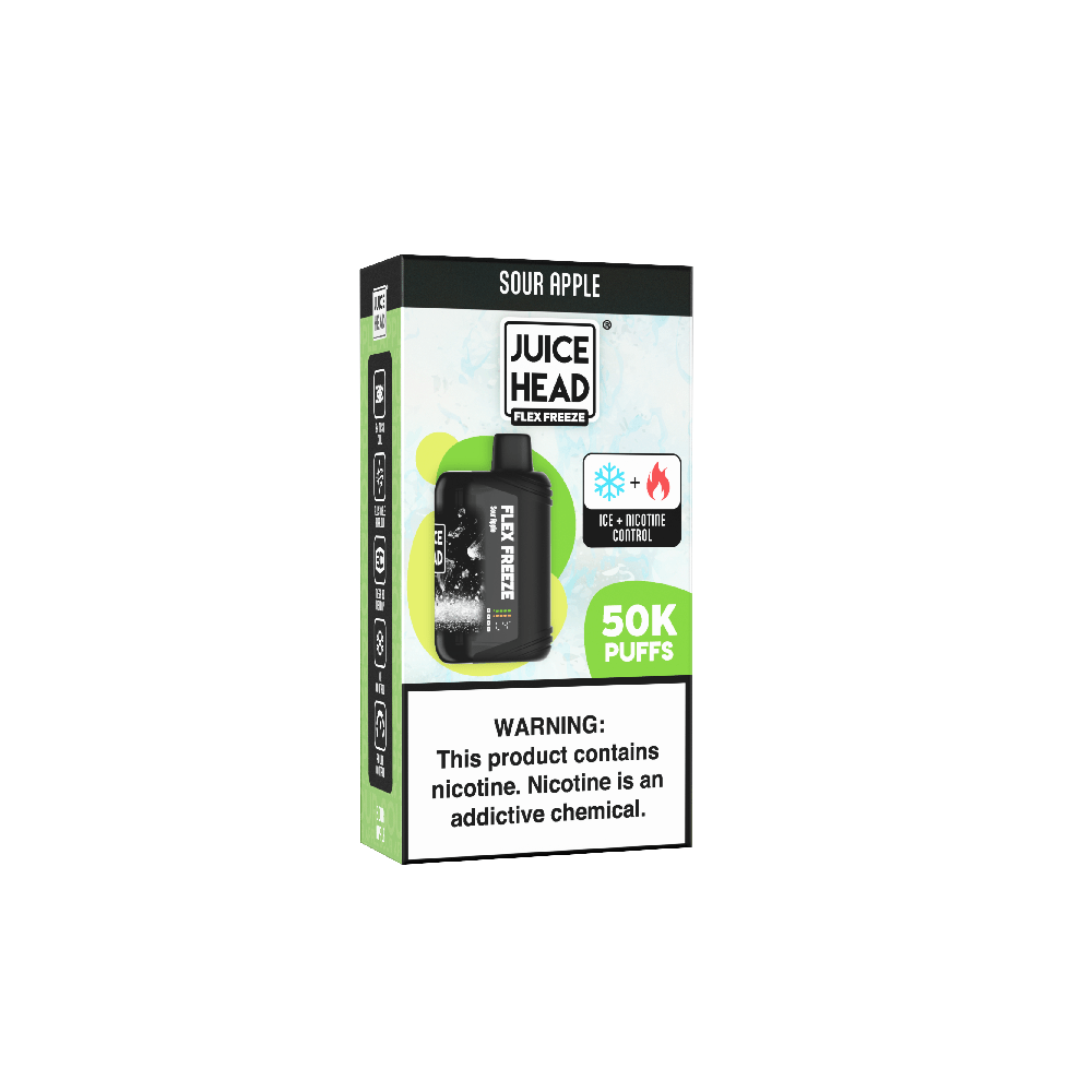 JUICE HEAD FLEX FREEZE - 50K PUFF DISPOSABLE - EJUICEOVERSTOCK.COM