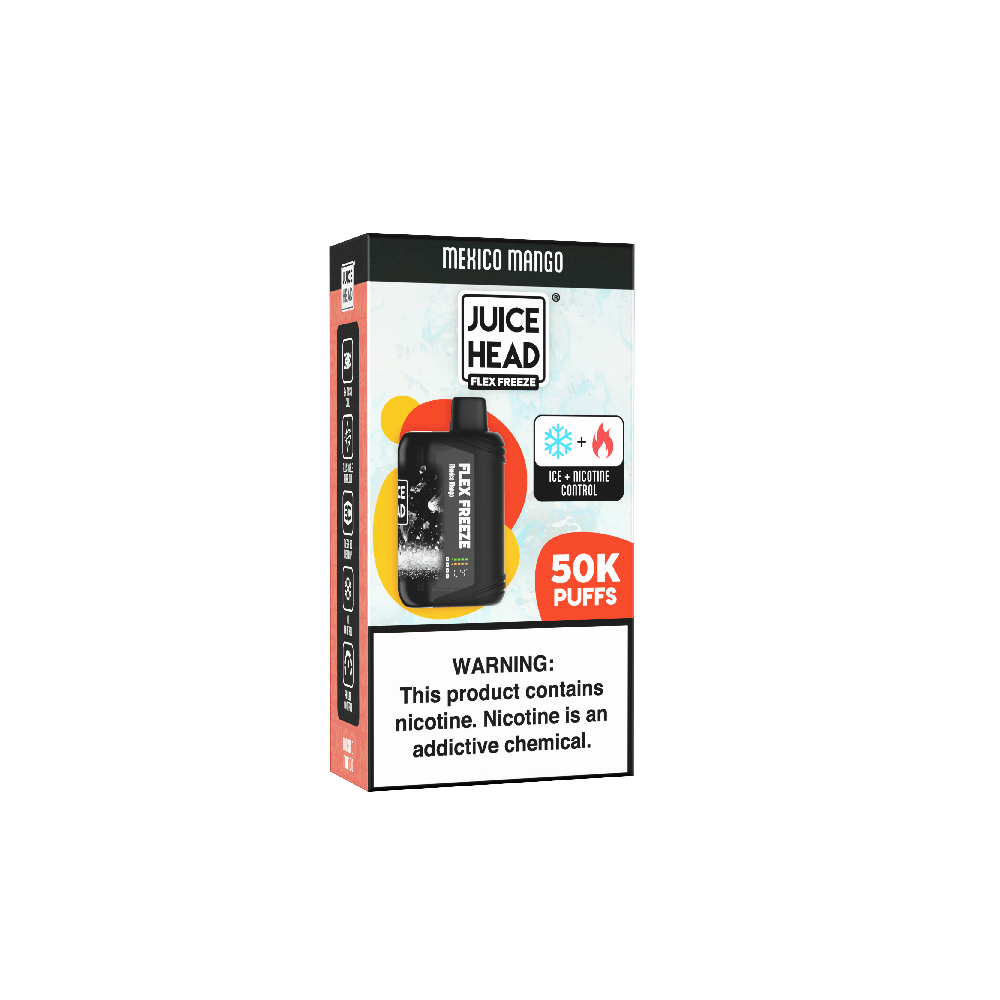 JUICE HEAD FLEX FREEZE - 50K PUFF DISPOSABLE - EJUICEOVERSTOCK.COM