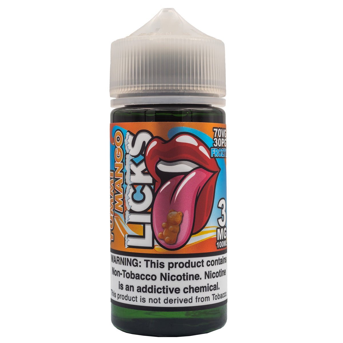 LICKS E - LIQUID FROZTY YUMMI MANGO - 100ML - EJUICEOVERSTOCK.COM