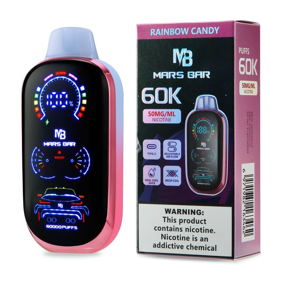 MARS BAR 60K PUFFS DISPOSABLE VAPE - EJUICEOVERSTOCK.COM
