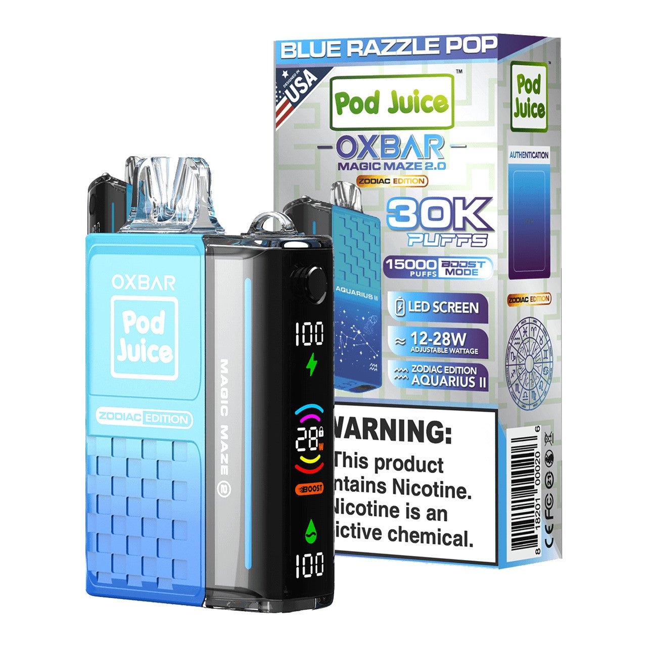 OXBAR MAGIC MAZE 30K PUFFS DISPOSABLE - POD JUICE EDITION - 3 FOR $45 WITH CODE OXBAR - EJUICEOVERSTOCK.COM