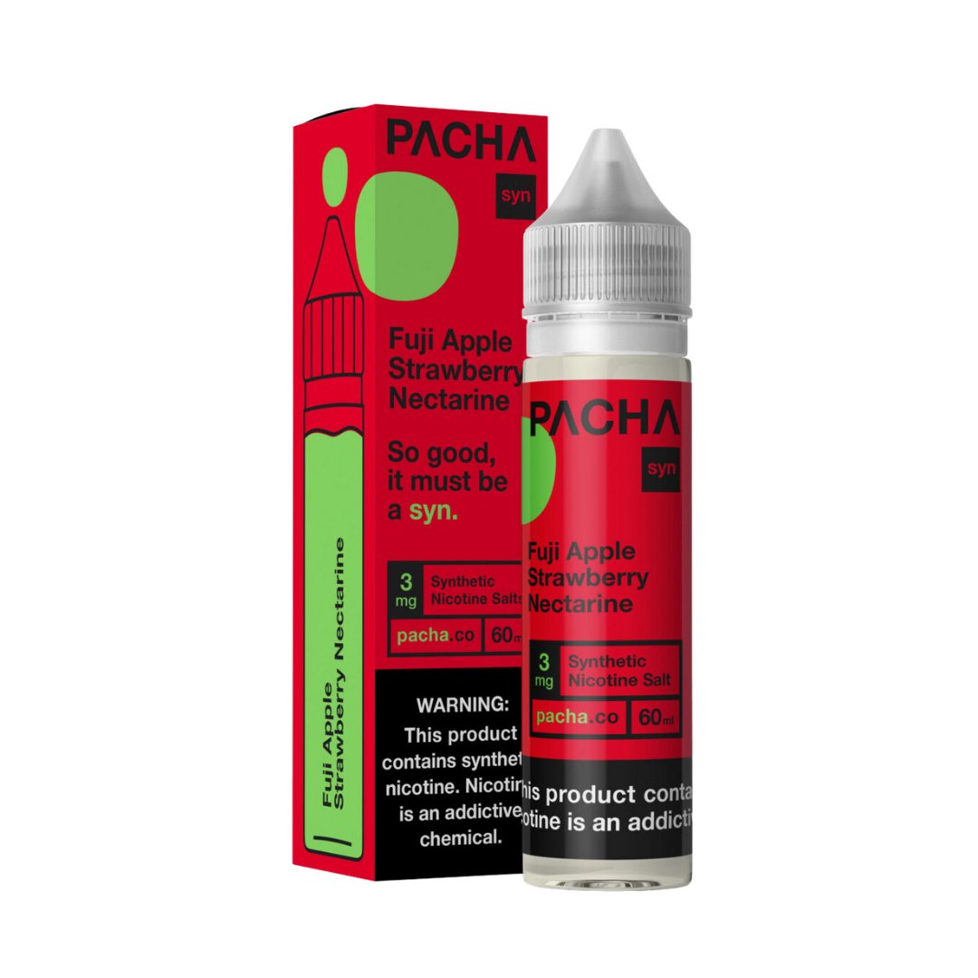 PACHA MAMA E - LIQUID FUJI APPLE STRAWBERRY NECTARINE - 60ML - EJUICEOVERSTOCK.COM