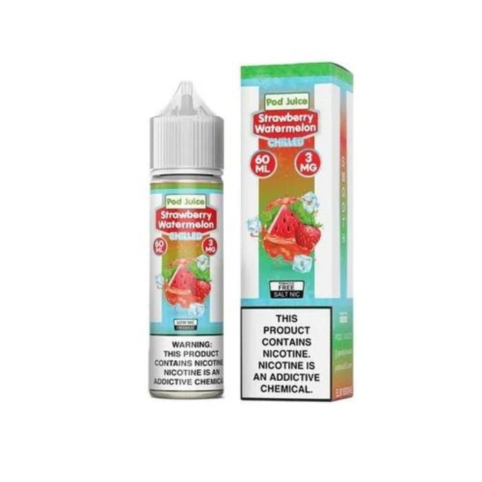 POD JUICE - STRAWBERRY WATERMELON ICE - 60ML - EJUICEOVERSTOCK.COM