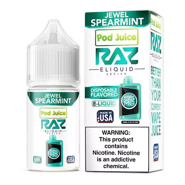 POD JUICE X RAZ - JEWEL SPEARMINT - 30ML - EJUICEOVERSTOCK.COM