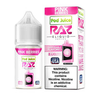 Thumbnail for POD JUICE X RAZ - PINK BERRIES - 30ML - EJUICEOVERSTOCK.COM