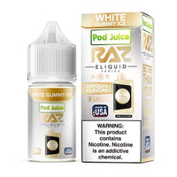 Thumbnail for POD JUICE X RAZ - WHITE GUMMY ICE - 30ML - EJUICEOVERSTOCK.COM