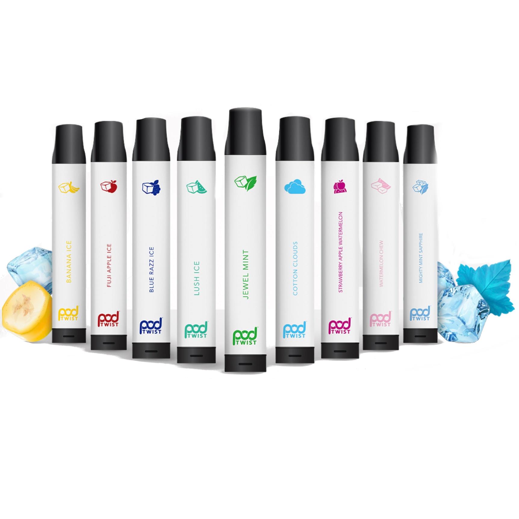 POD TWIST DISPOSABLE - 2500 PUFFS (10 - PACK) - EJUICEOVERSTOCK.COM