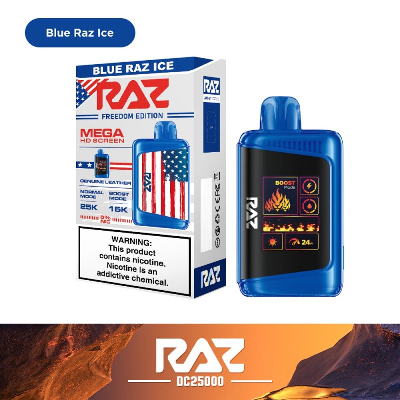 RAZ DC 25K DISPOSABLE VAPE - EJUICEOVERSTOCK.COM