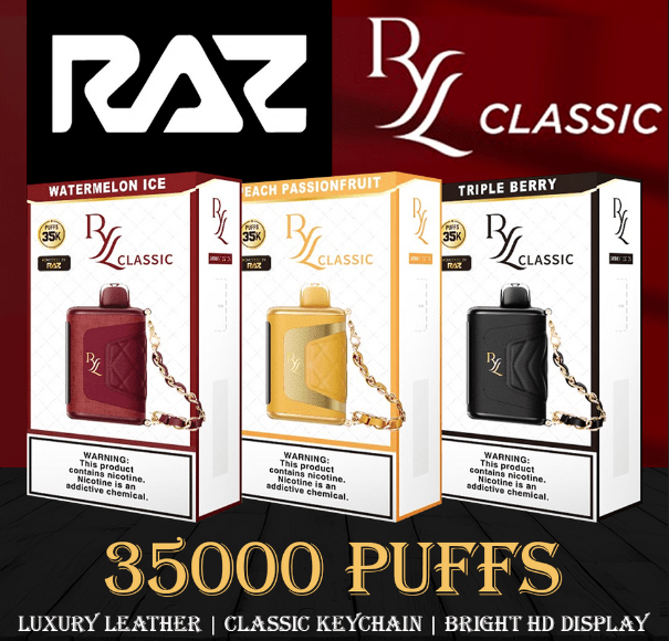 RAZ RYL CLASSIC 35K PUFF DISPOSABLE - EJUICEOVERSTOCK.COM