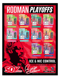 Thumbnail for RODMAN 50K Disposable – 50,000 Puff Adjustable Nic & Ice Mesh Coil - EJUICEOVERSTOCK.COM