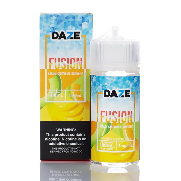 SALE! 7 DAZE FUSION - BANANA CANTALOUPE HONEYDEW ICED - 100ML - EJUICEOVERSTOCK.COM