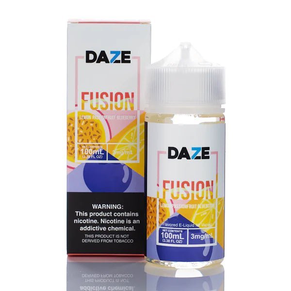 SALE! 7 DAZE FUSION - LEMON PASSIONFRUIT BLUEBERRY - 100ML - EJUICEOVERSTOCK.COM