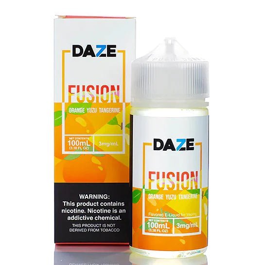 SALE! 7 DAZE FUSION - ORANGE YUZU TANGERINE - 100ML - EJUICEOVERSTOCK.COM