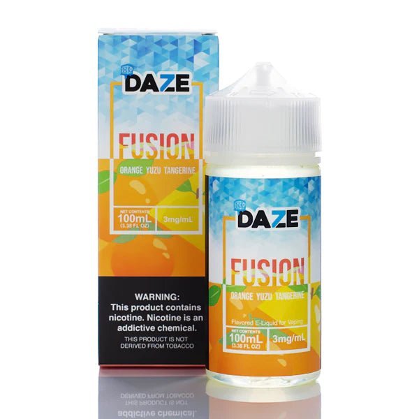 SALE! 7 DAZE FUSION - ORANGE YUZU TANGERINE ICED - 100ML - EJUICEOVERSTOCK.COM