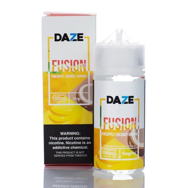 SALE! 7 DAZE FUSION - PINEAPPLE COCONUT BANANA - 100ML - EJUICEOVERSTOCK.COM