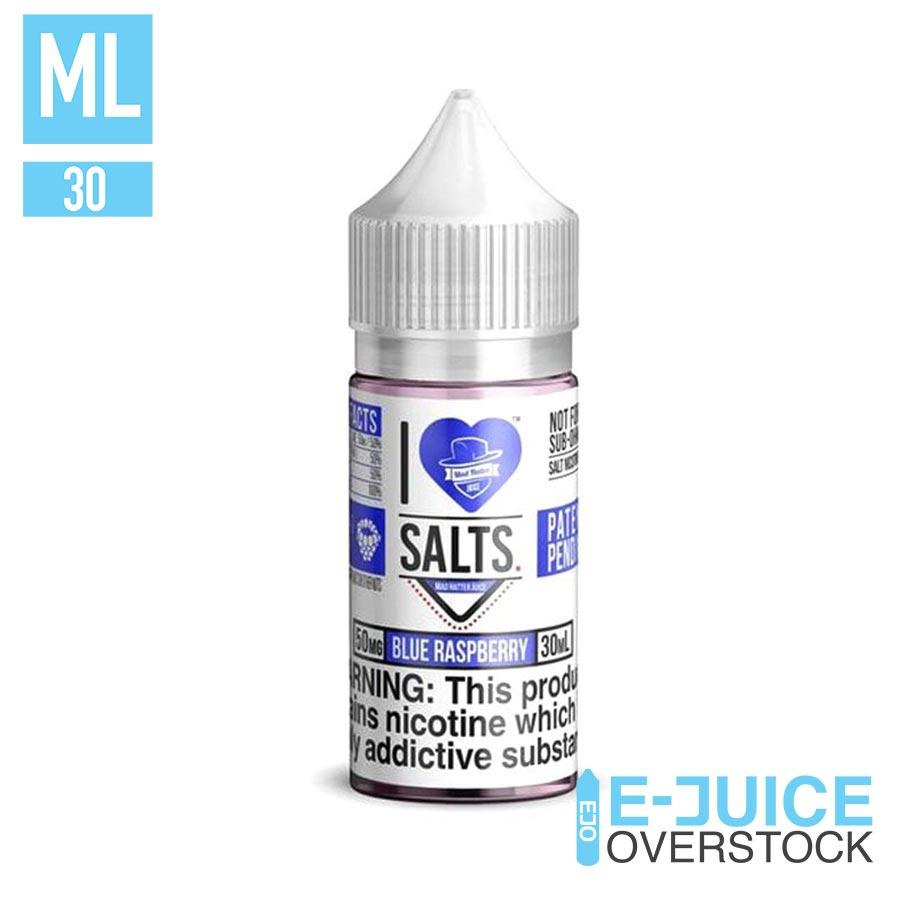 SALE! Blue Raspberry by I love Salts - 30ML - EJUICEOVERSTOCK.COM