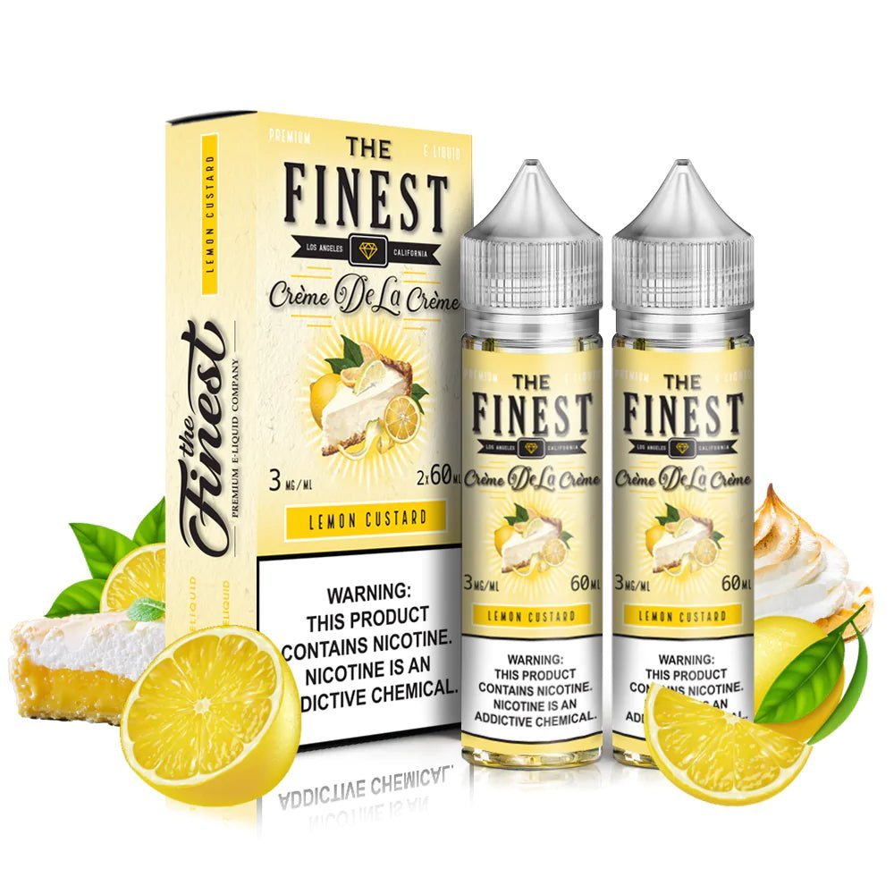 SALE! THE FINEST E - LIQUID LEMON CUSTARD - 120ML - EJUICEOVERSTOCK.COM