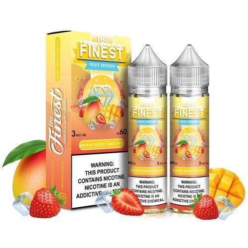 SALE! THE FINEST E - LIQUID MANGO BERRY MENTHOL - 120ML - EJUICEOVERSTOCK.COM