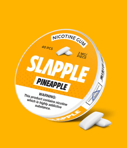 SLAPPLE NICOTINE GUM - 40 PIECES PER CAN - EJUICEOVERSTOCK.COM