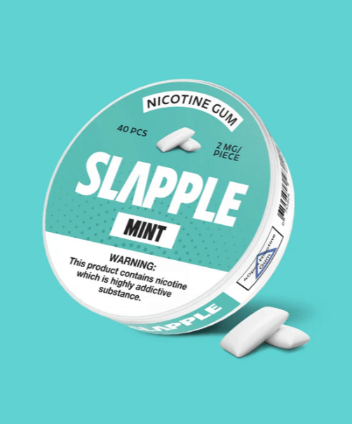 SLAPPLE NICOTINE GUM - 40 PIECES PER CAN - EJUICEOVERSTOCK.COM