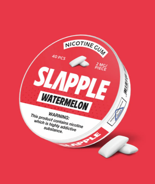 SLAPPLE NICOTINE GUM - 40 PIECES PER CAN - EJUICEOVERSTOCK.COM