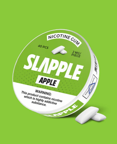 SLAPPLE NICOTINE GUM - 40 PIECES PER CAN - EJUICEOVERSTOCK.COM
