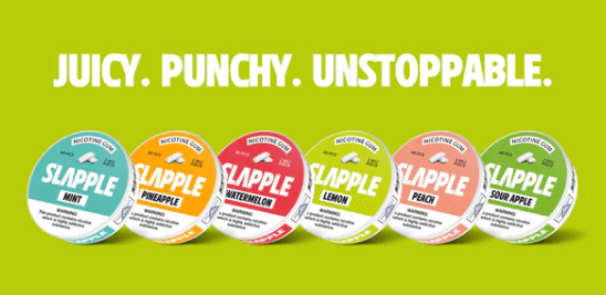 SLAPPLE NICOTINE GUM - 40 PIECES PER CAN - EJUICEOVERSTOCK.COM