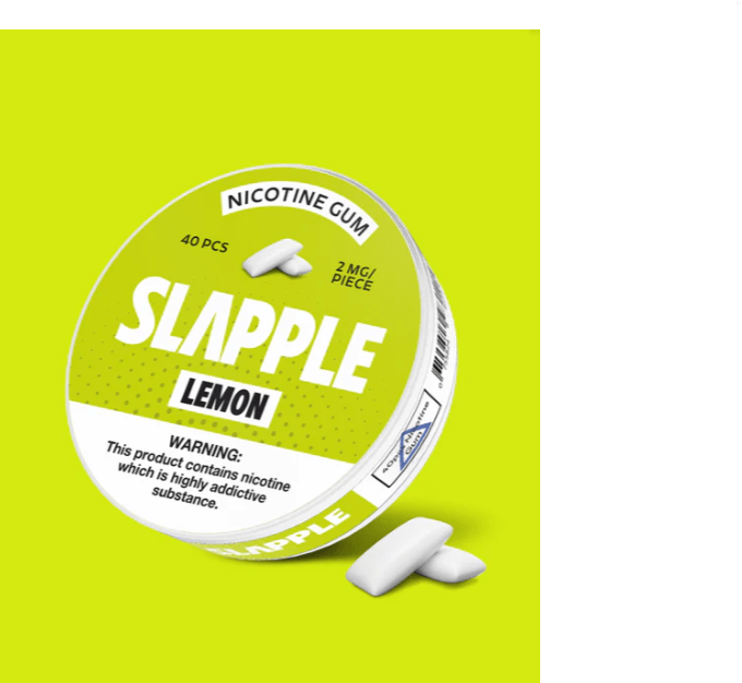 SLAPPLE NICOTINE GUM - 40 PIECES PER CAN - EJUICEOVERSTOCK.COM
