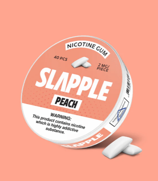 SLAPPLE NICOTINE GUM - 40 PIECES PER CAN - EJUICEOVERSTOCK.COM