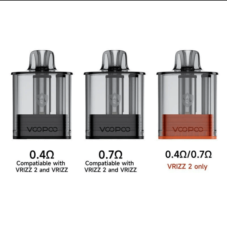 VRIZZ V2 Replacement Pods – Refillable Pod Cartridges (2 - Pack) - EJUICEOVERSTOCK.COM