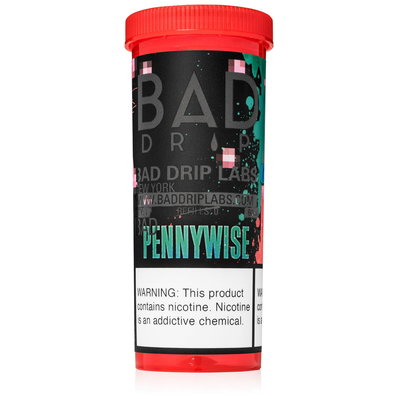 BAD DRIP E-LIQUID PENNYWISE - 60ML - EJUICEOVERSTOCK.COM