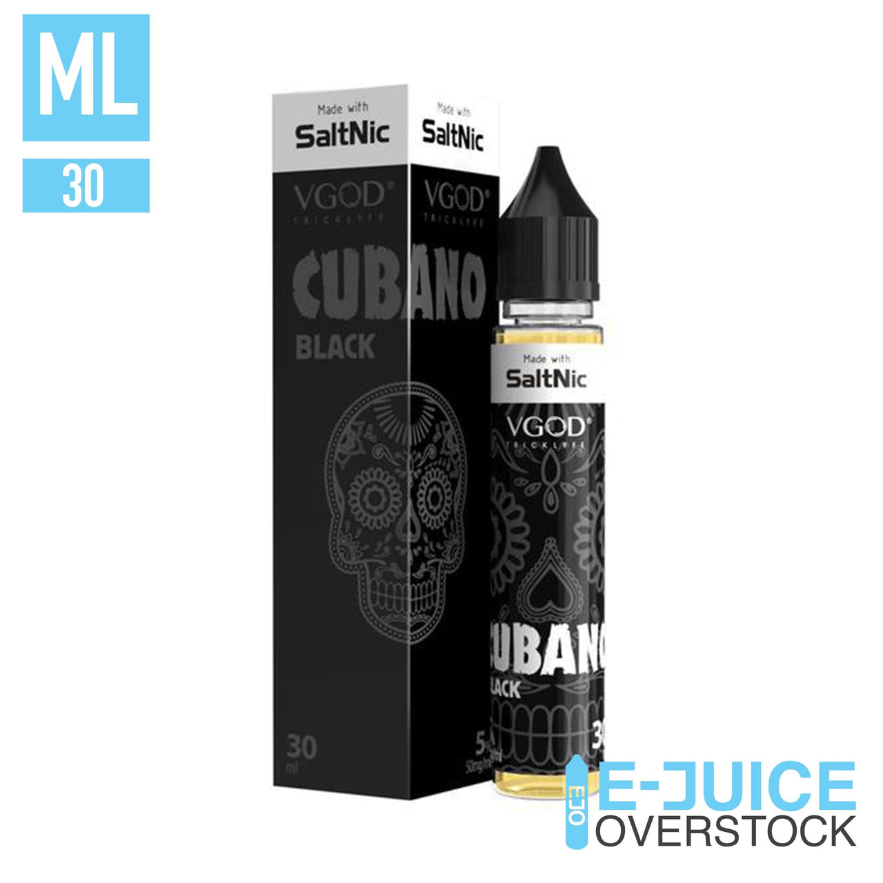 Black Cubano by VGOD Salts 30ML SALTNIC - EJUICEOVERSTOCK.COM