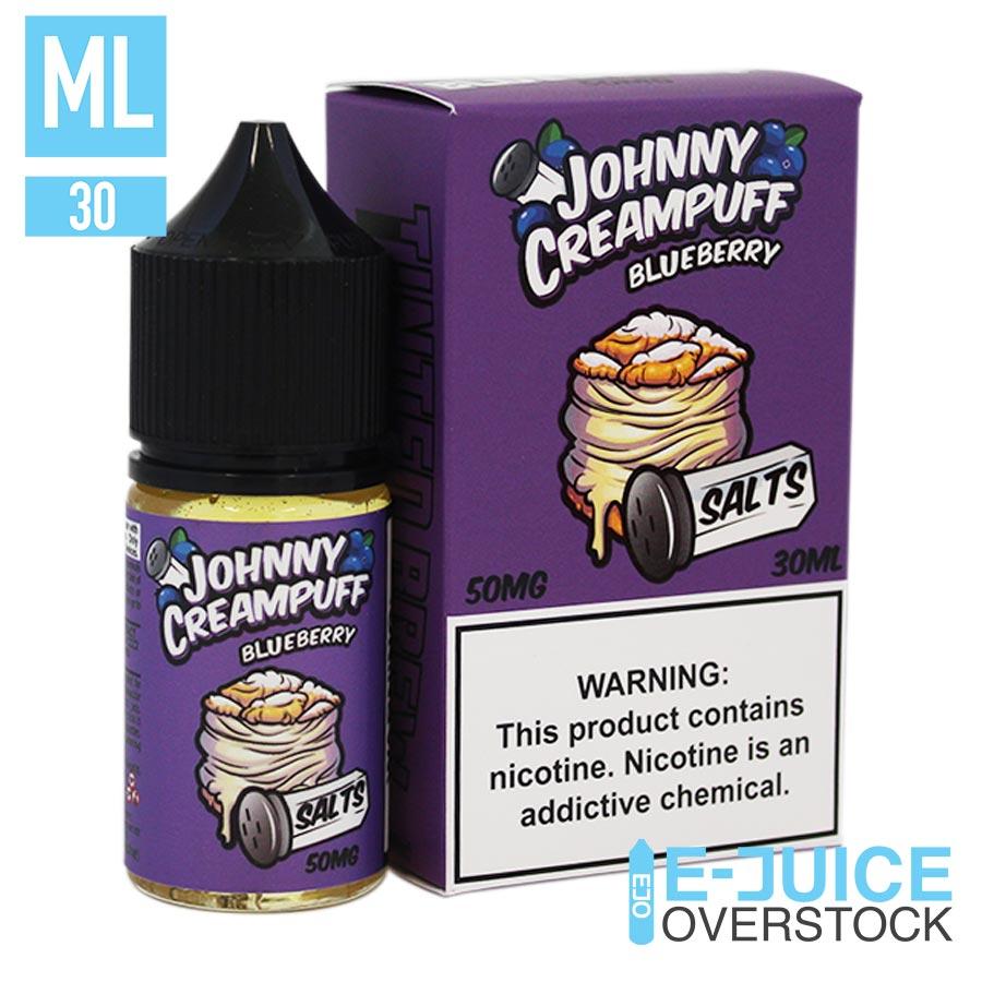 Blueberry Johnny Cream Puff Salts by Tinted Brew 30ML Saltnic - EJUICEOVERSTOCK.COM