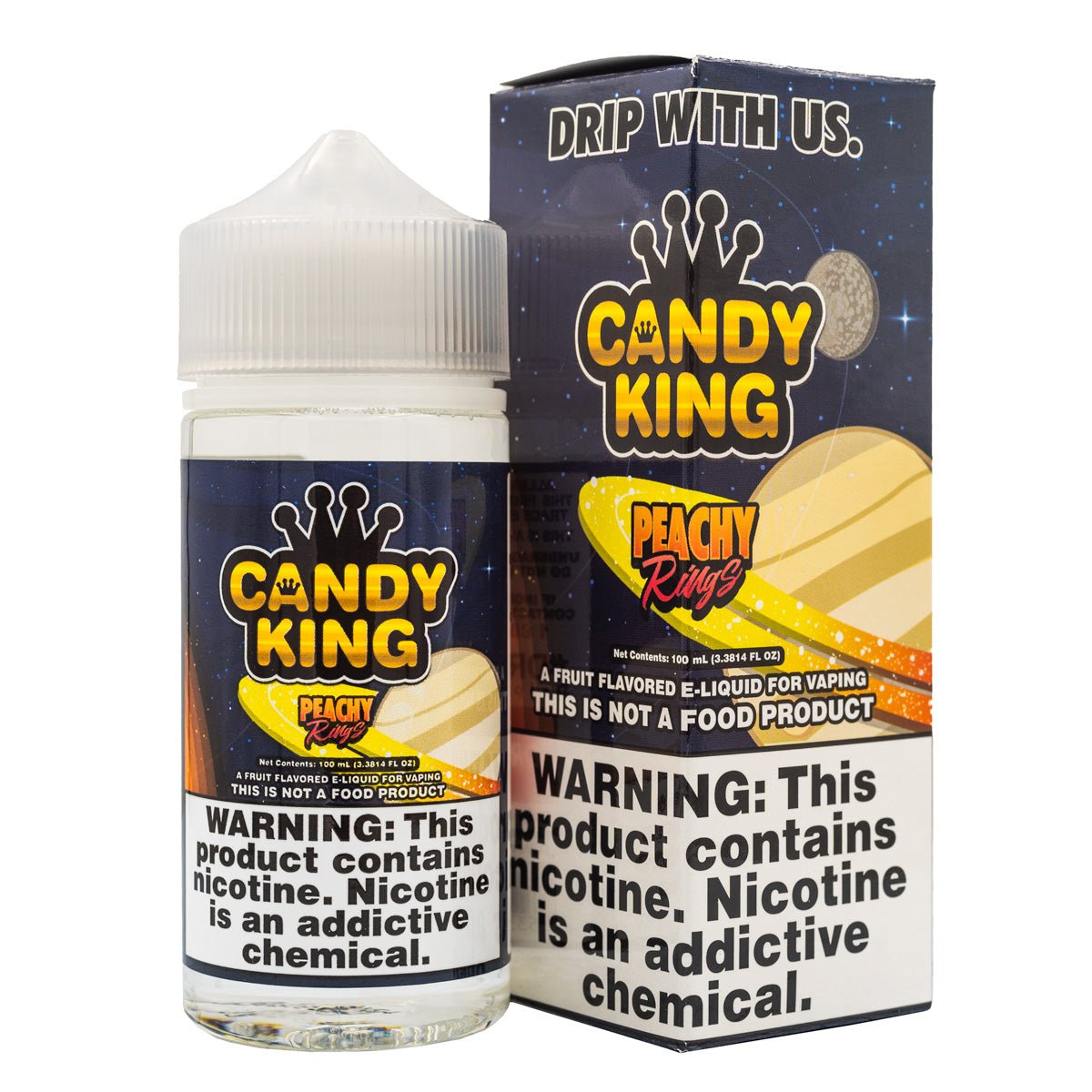 CANDY KING EJUICE - PEACHY RINGS - 100ML - EJUICEOVERSTOCK.COM