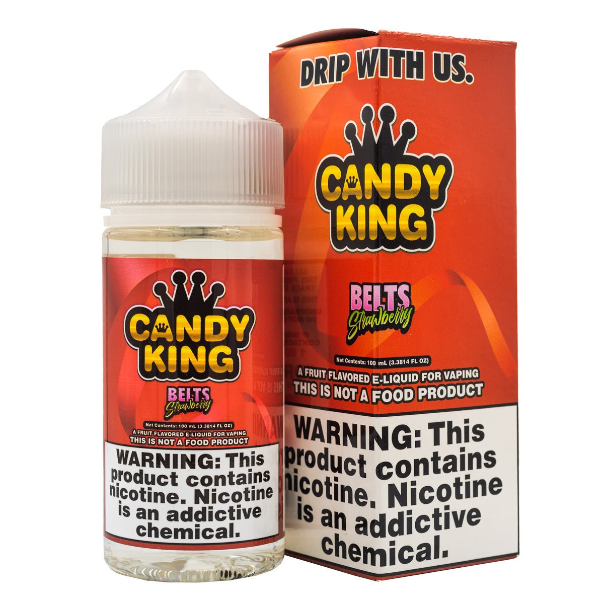 CANDY KING EJUICE -STRAWBERRY BELTS - 100ML - EJUICEOVERSTOCK.COM