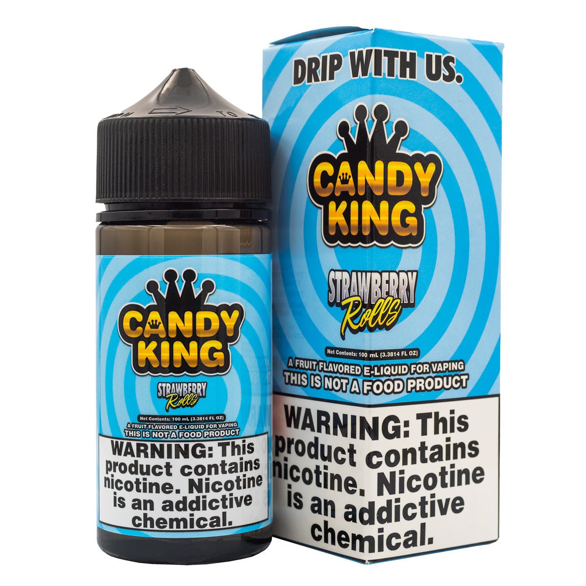 CANDY KING EJUICE - STRAWBERRY ROLLS - 100ML - EJUICEOVERSTOCK.COM