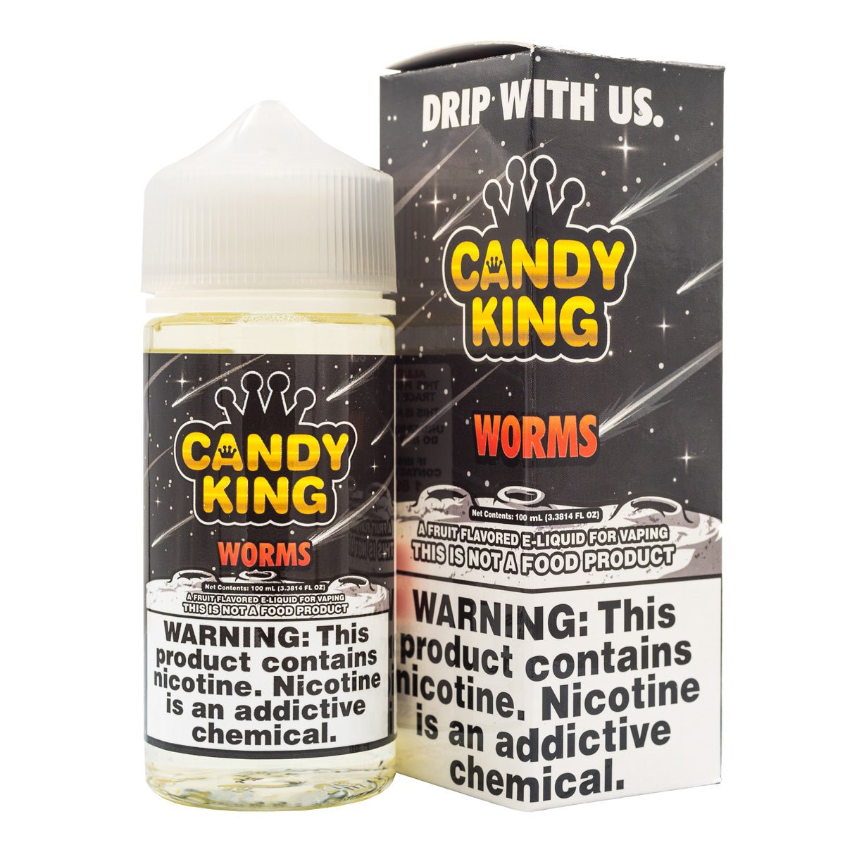 CANDY KING EJUICE - WORMS - 100ML - EJUICEOVERSTOCK.COM