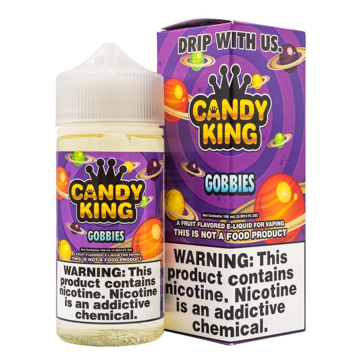 CANDY KING - GOBBIES - 100ML - EJUICEOVERSTOCK.COM