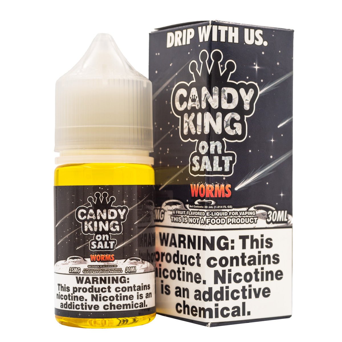 CANDY KING ON SALT - WORMS - 30ML - EJUICEOVERSTOCK.COM