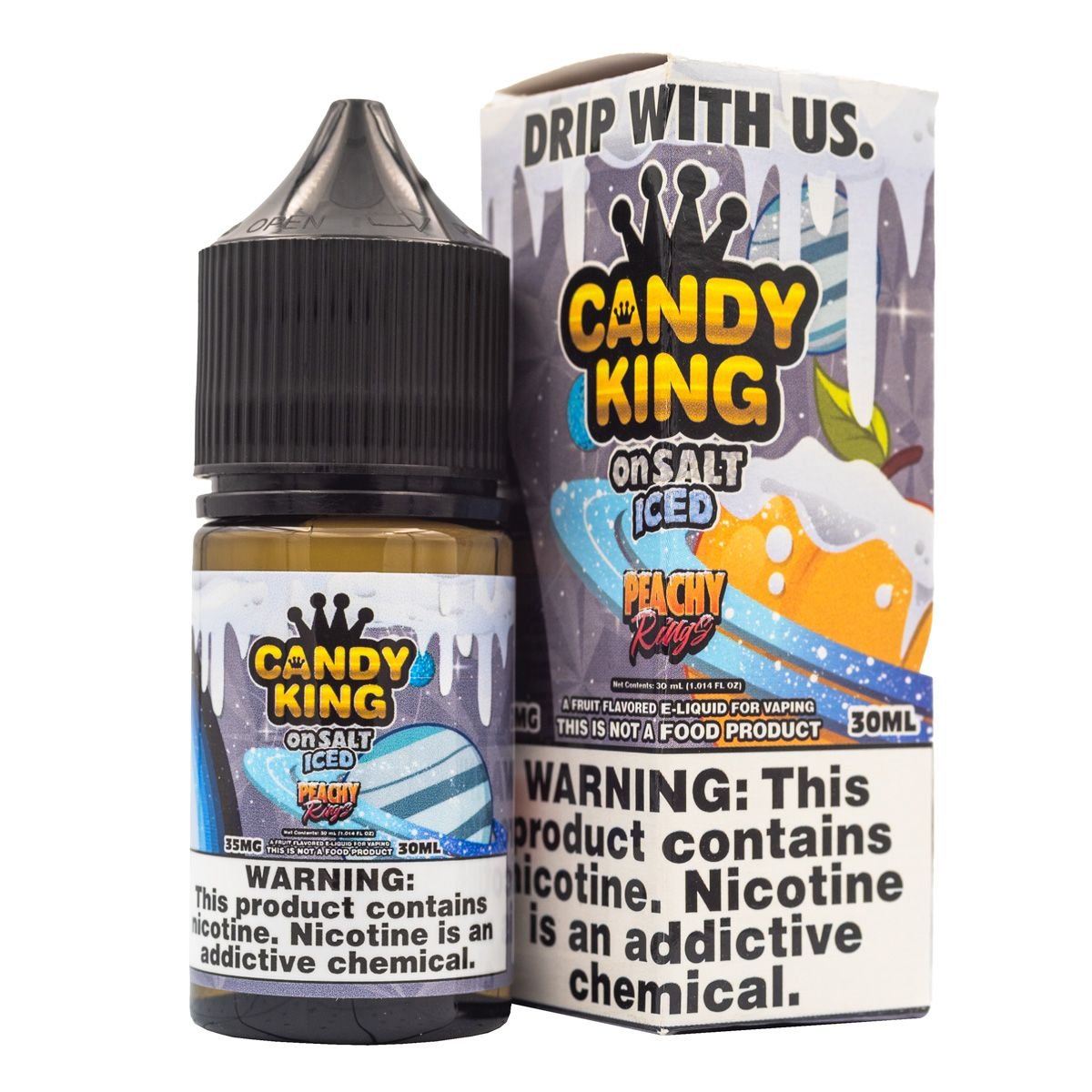 CANDY KING - PEACHY RINGS ICED - 30ML - EJUICEOVERSTOCK.COM