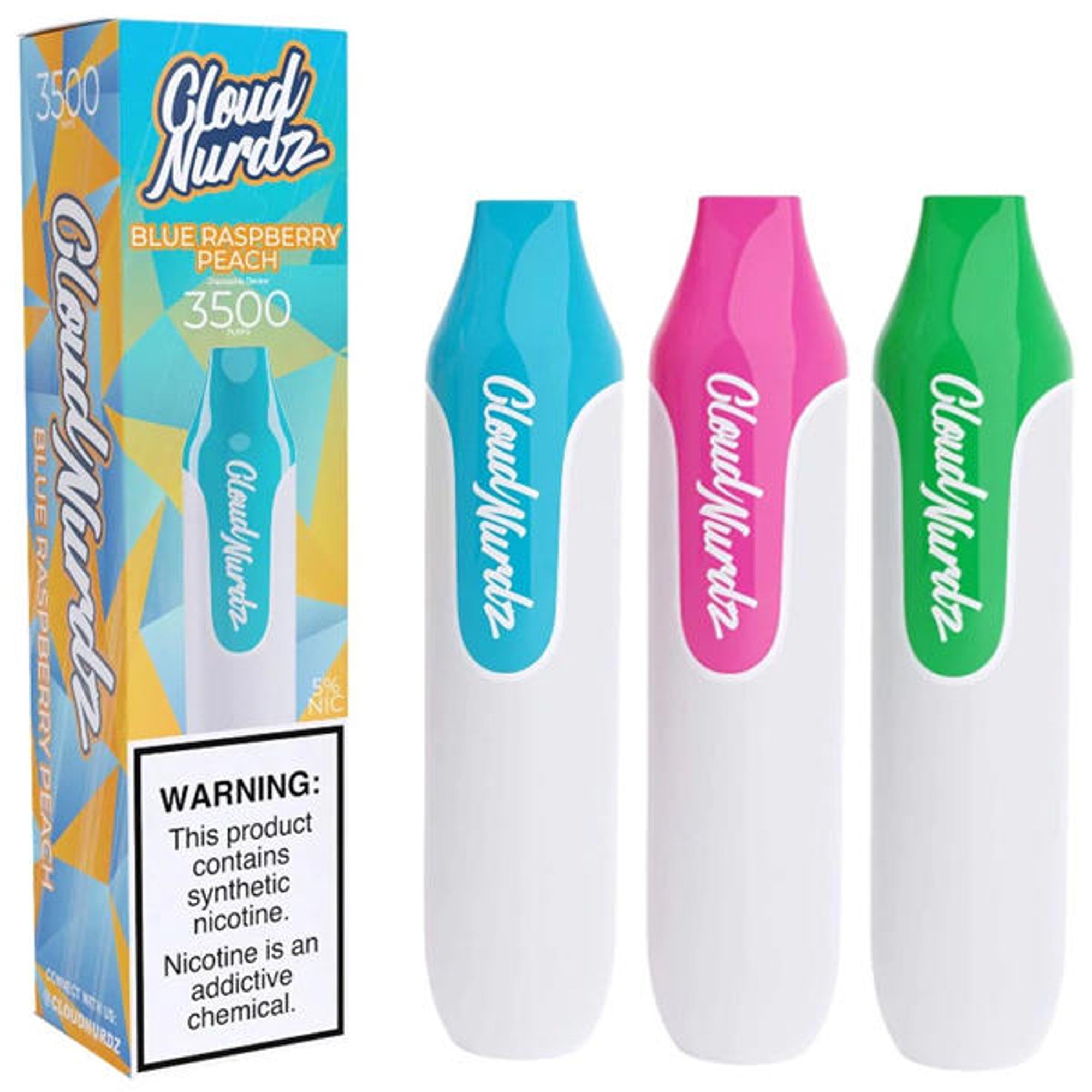 CLOUD NURDZ DISPOSABLES 3500 PUFFS - $6.49 With Promo Code CLEAR50 - EJUICEOVERSTOCK.COM